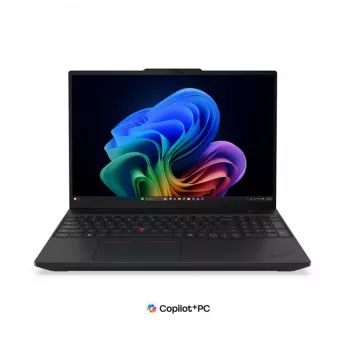 Lenovo ThinkPad T16 Gen 5 16 inch WUXGA Laptop, Intel Core Ultra 5 325U, 16GB DDR5, 512GB SSD, Intel Graphics, Windows 11 Pro, Nordic Backlit Keyboard, Black, Fingerprint Reader, 5G Upgradable, 3-Year Warranty