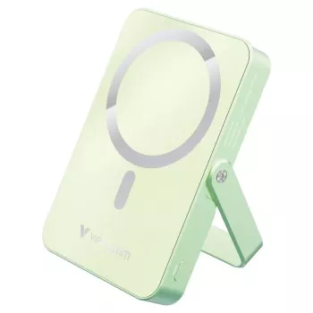 Verbatim Charge 'n' Go Magnetyczny Bezprzewodowy Power Bank z Podstawką 10000mAh USB-C PD 3.0 Zielony
