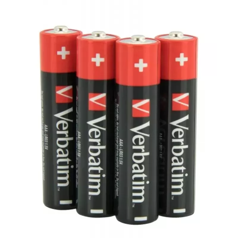 Verbatim 49500 Alkaline Batteries AAA LR03 (4 szt./opak.)