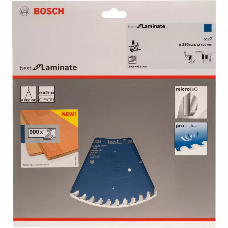 Bosch 2608642133 Optiline Wood Circular Saw Blade 216mm 60 Teeth HLTCG do laminatu