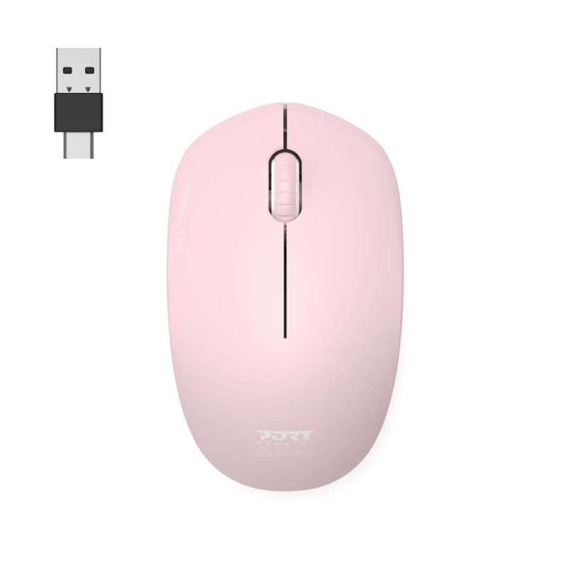 PORT CONNECT Mouse Collection II Wireless 2.4 GHz Pink