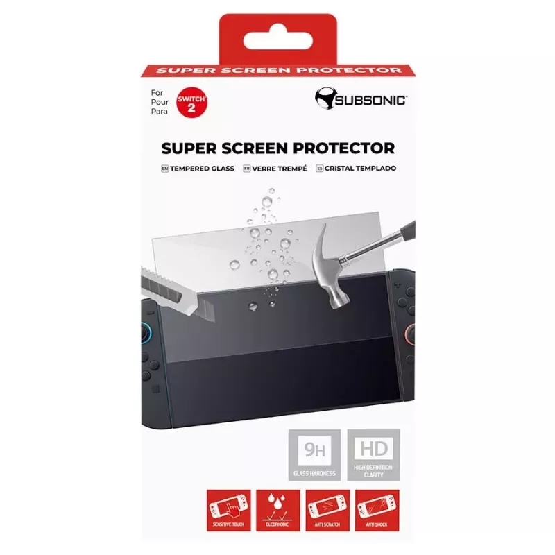Subsonic Super Screen Protector Tempered Glass do Nintendo Switch 2