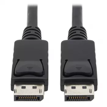 EATON Tripp Lite Series DisplayPort Cable with Latching Connectors, 4K 60 Hz (M/M), Black, 10 ft. (3.05 m)