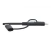Eaton Tripp Lite Series Universal USB-A do Lightning, USB Micro-B i USB-C Sync/Charge Kabel (M/3xM), certyfikowany MFi, czarny, 1,8 m (6 ft)