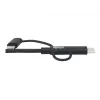 Eaton Tripp Lite Series Universal USB-A do Lightning, USB Micro-B i USB-C Sync/Charge Kabel (M/3xM), certyfikowany MFi, czarny, 1,8 m (6 ft)