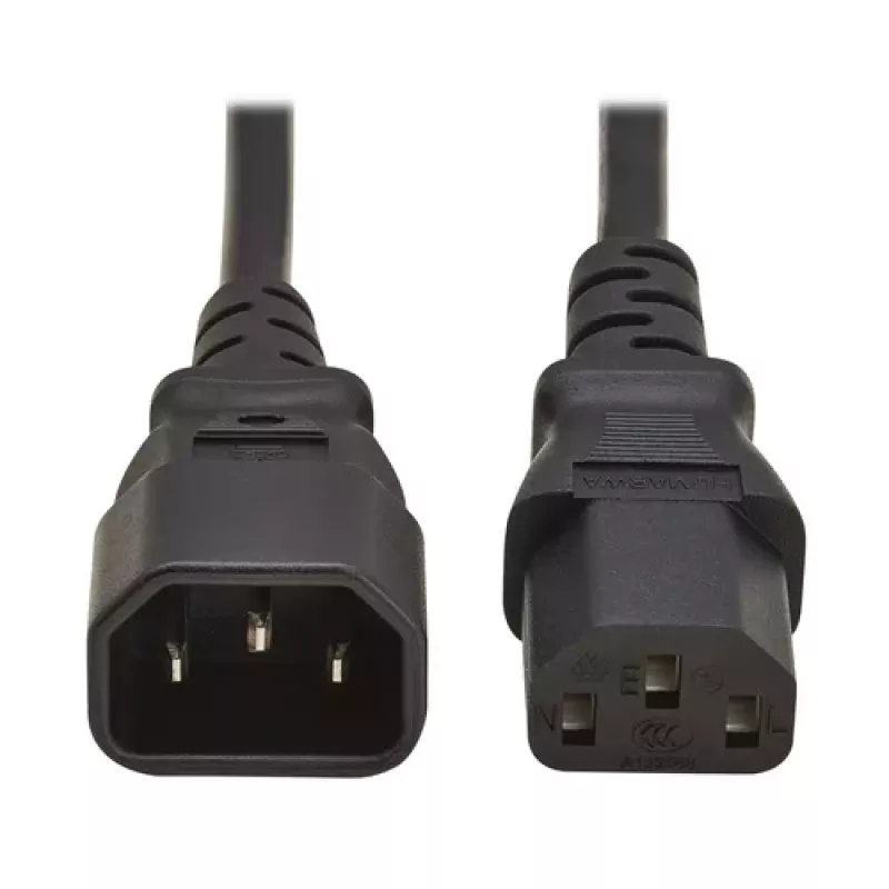 Przewód zasilający Eaton Tripp Lite Series - IEC 60320 C14 do IEC 60320 C13 - 1,8 m (6 ft) - Czarny