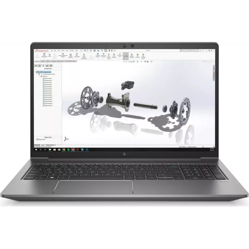 HP ZBook Power G7 15.6 inch FHD Laptop, Intel Core i7-10750H, 32GB RAM, 1TB SSD, NVIDIA Quadro T1000, Windows 10 Pro (produkt odnowiony)