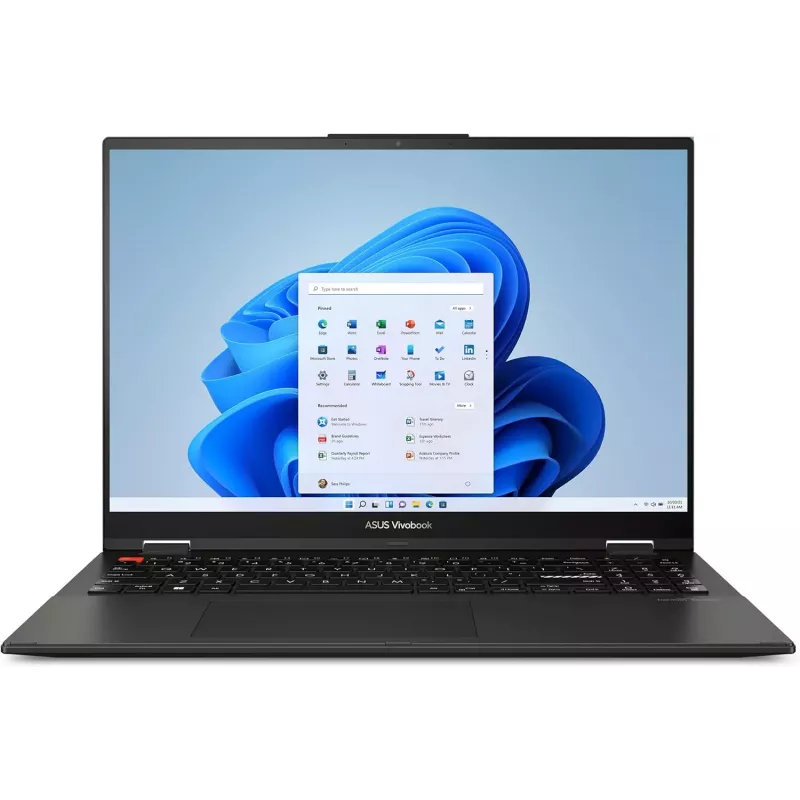 ASUS Vivobook S 16 Flip TN3604YA Laptop - AMD Ryzen 7 7730U, 16GB RAM, 512GB SSD, 16 inch WUXGA Touchscreen, Windows 11 Home, Cool Silver (produkt odnowiony)