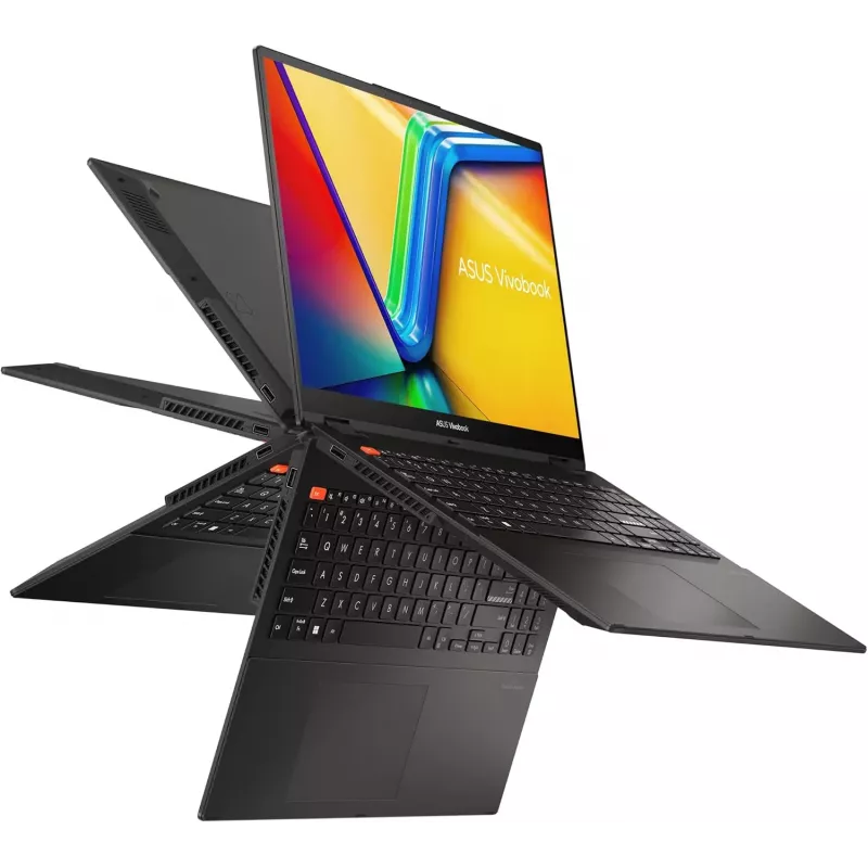 ASUS Vivobook S 16 Flip TN3604YA Laptop - AMD Ryzen 7 7730U, 16GB RAM, 512GB SSD, 16 inch WUXGA Touchscreen, Windows 11 Home, Cool Silver (produkt odnowiony)