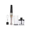Gorenje HBX1200EB 1200 W Blender ręczny z plastikowym pojemnikiem, 0,8 L, wał ze stali nierdzewnej, czarny