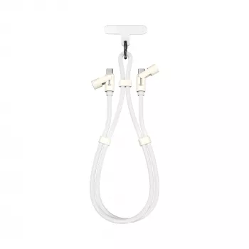 SBOX Lanyard White USB-C do USB-C Kabel 1,5m Biały