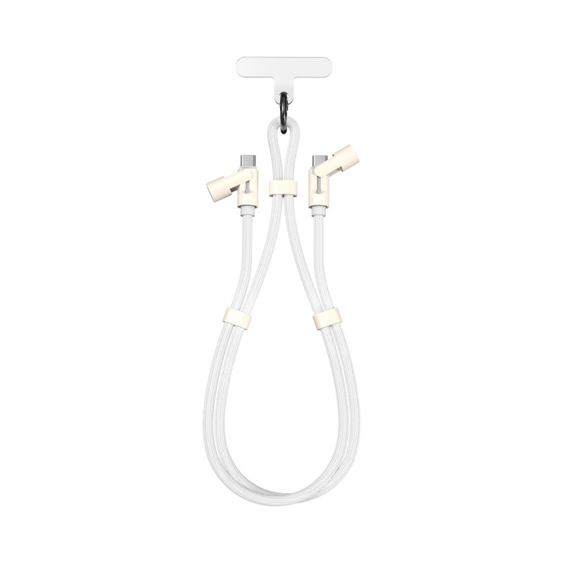 SBOX Lanyard White USB-C do USB-C Kabel 1,5m Biały
