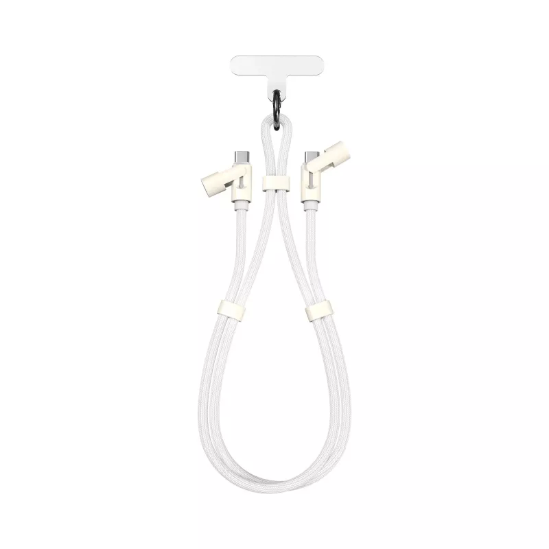 SBOX Lanyard White USB-C do USB-C Kabel 1,5m Biały