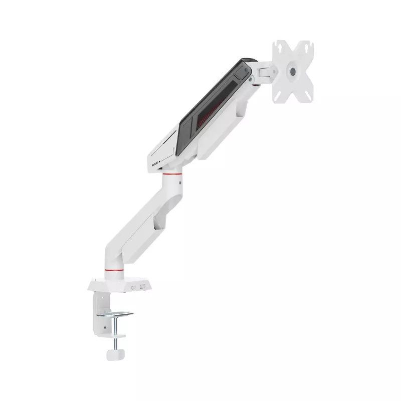 White Shark KHUFU-I GMS-3210 Jednostanowiskowy uchwyt biurkowy do monitorów 17 inch-32 inch, czarny