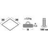 High Peak Tarp 1 (Grey, 3m x 3m)