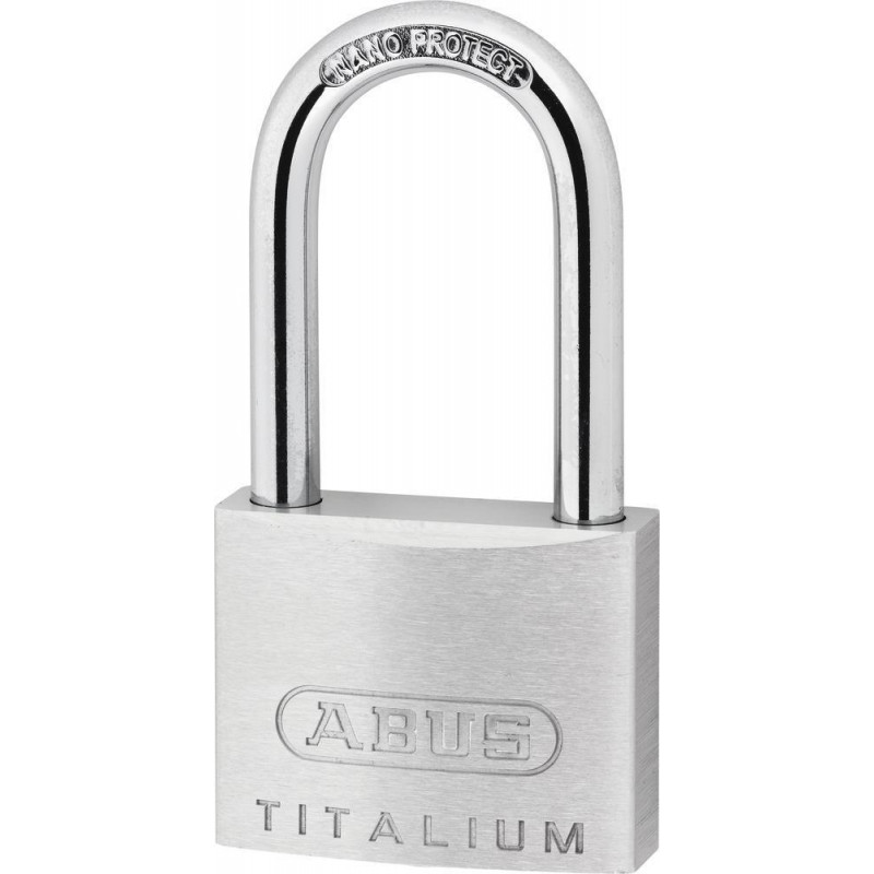 ABUS 64TI/40HB40 KD Kłódka Titalium z różnym kluczem, wysoki kabłąk, poziom bezpieczeństwa 5