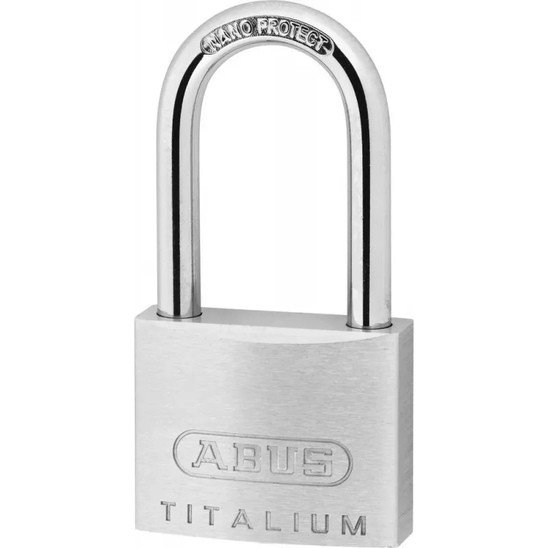 ABUS 64TI/40HB40 KD Kłódka Titalium z różnym kluczem, wysoki kabłąk, poziom bezpieczeństwa 5