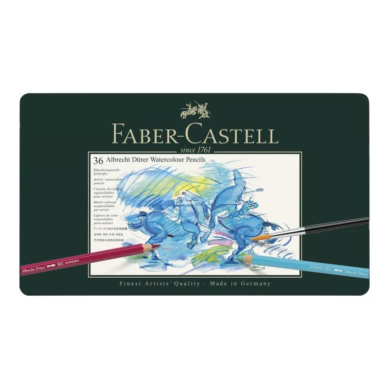 Zestaw ołówków kolorowych Faber-Castell Polychromos - 36 sztuk - Metalowe pudełko - FC-117536