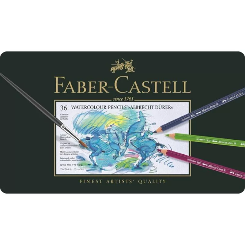 Zestaw ołówków kolorowych Faber-Castell Polychromos - 36 sztuk - Metalowe pudełko - FC-117536