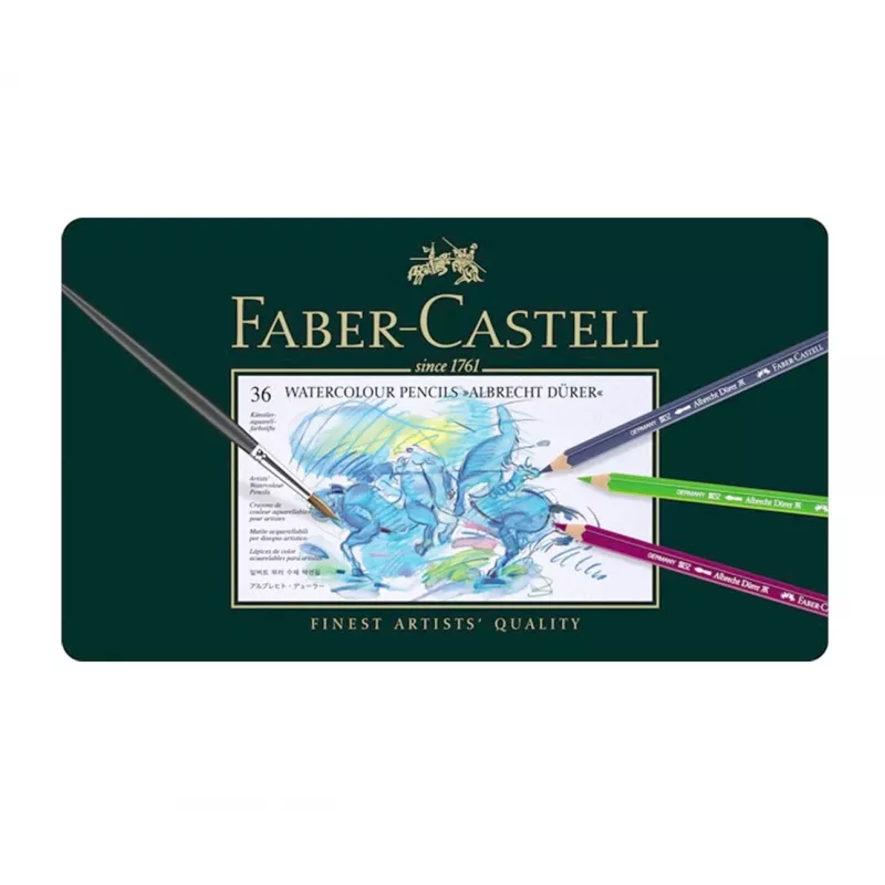 Zestaw ołówków kolorowych Faber-Castell Polychromos - 36 sztuk - Metalowe pudełko - FC-117536
