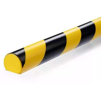 Durable S32R Podłogowy Osłonnik Kabli, PVC, Czarno-Żółty, Zaokrąglony, 1000 mm