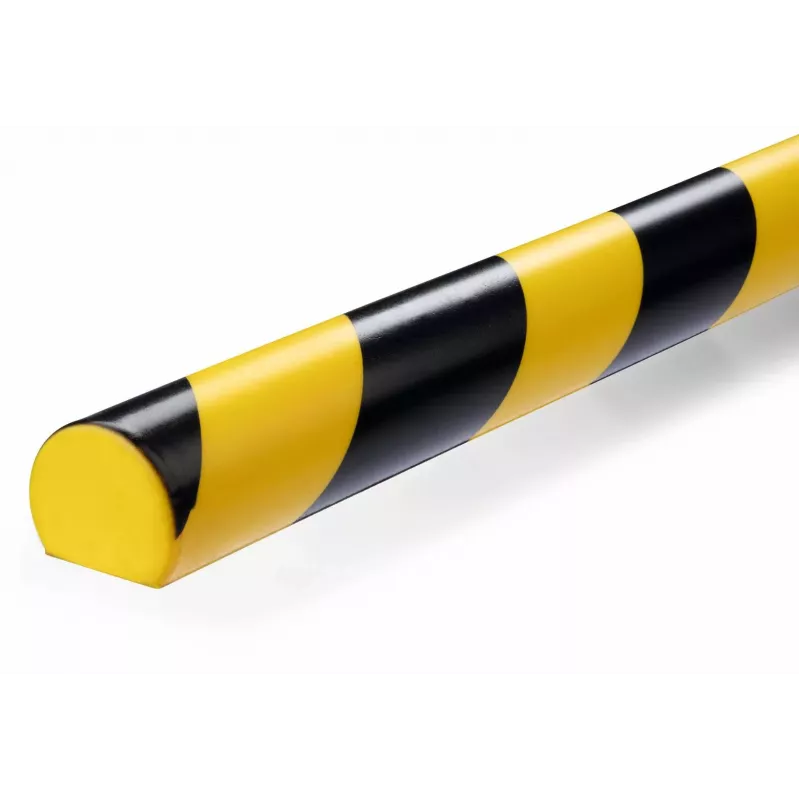 Durable S32R Podłogowy Osłonnik Kabli, PVC, Czarno-Żółty, Zaokrąglony, 1000 mm