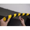 Durable S32R Podłogowy Osłonnik Kabli, PVC, Czarno-Żółty, Zaokrąglony, 1000 mm