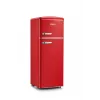 SEVERIN RKG 8930 Retro Red Lodówko-zamrażarka, 208 L, Klasa Energetyczna E