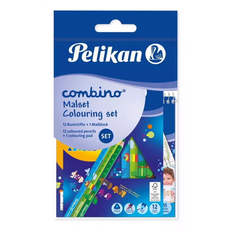 Pelikan 812726 Pisaki włóknowe, wielokolorowe, 12 sztuk