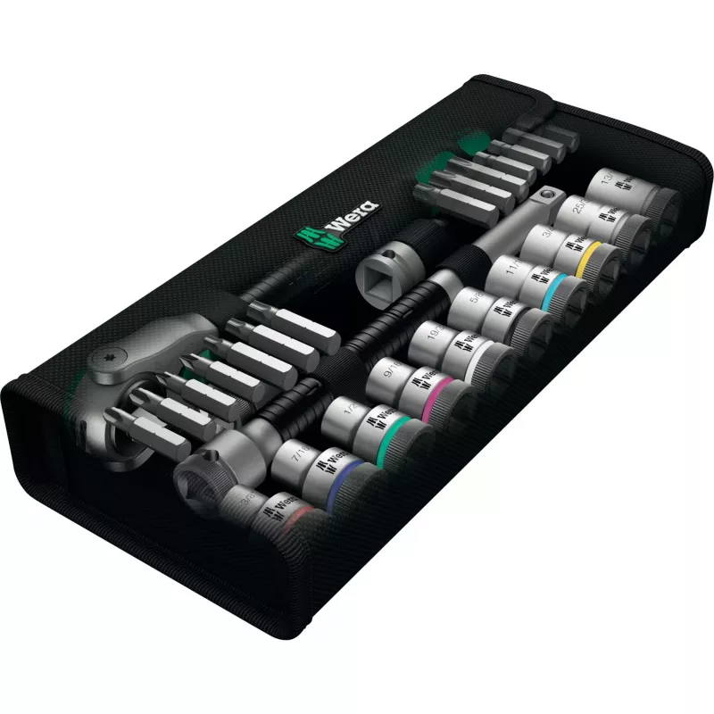 Zestaw grzechotkowy WERA Zyklop Speed 1/2 inch z nasadkami, 28 szt.
