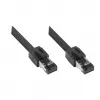 GoodConnections RNS® Cat.8.1 S/FTP Patch Cable, 0.5m, Czarny, LSZH, 40 Gbit/s, 2000 MHz