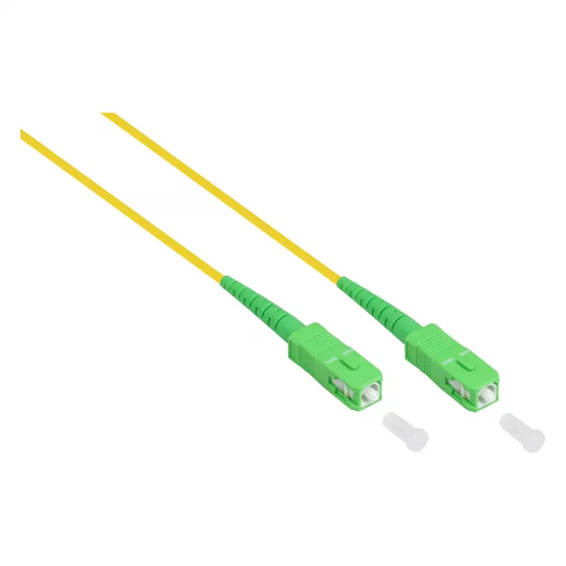 Good Connections OS2 Simplex Fiber Optic Patch Cable LC/SC SM 9/125 µm 5m Yellow