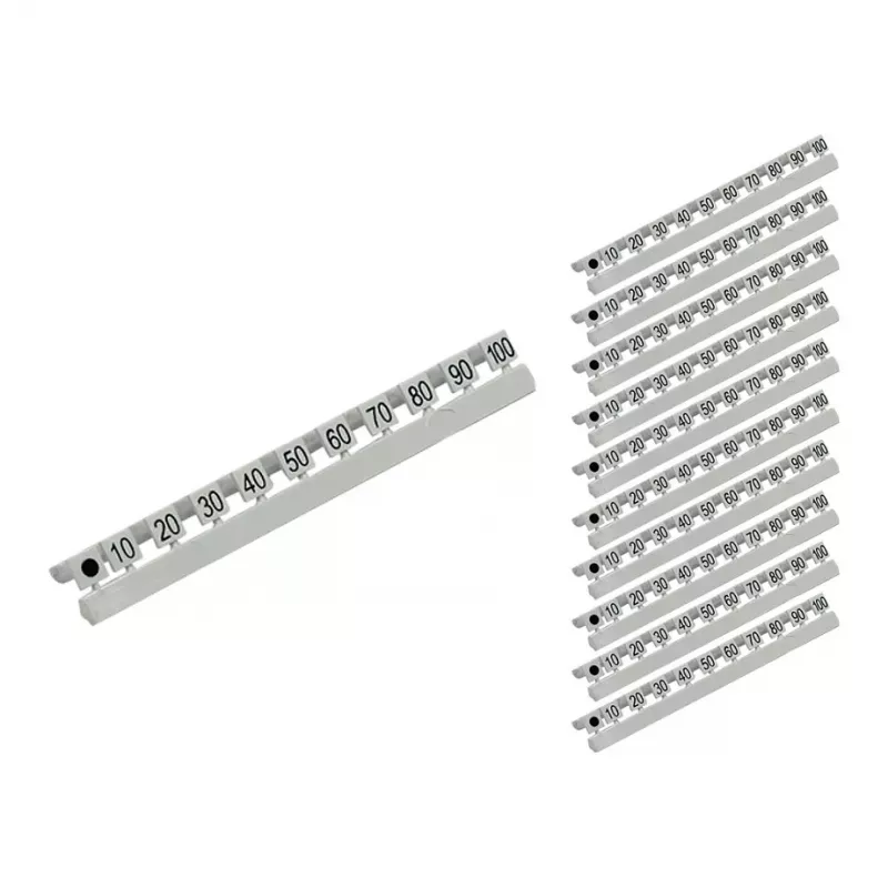 Znaczniki numeryczne GoodConnections do kabli światłowodowych LC, oznaczenie od 10 do 254,00 cm w krokach co 10, zestaw 10 sztuk, Good Connections® (GC-N0071)