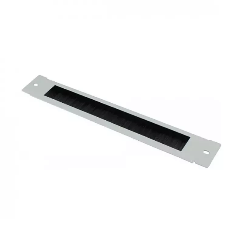 GoodConnections Listwa szczotkowa 380 mm x 57 mm do obudowy ściennej Good Connections® 19 inch FLAT-Pack (GC-RFxxxG), jasnoszary (RAL7035)