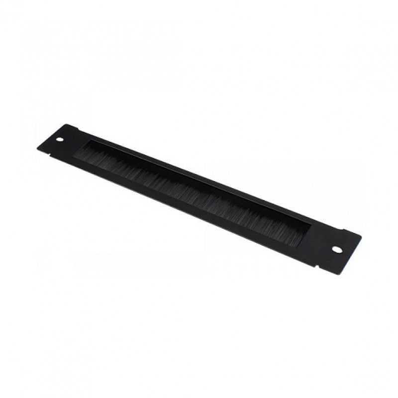 GoodConnections Brush Strip 380 mm x 57 mm do Good Connections 19 inch Szafy Ściennej FLAT-Pack (GC-RFxxxS), Głęboka Czerń (RAL 9005)