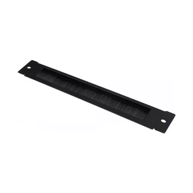 GoodConnections Brush Strip 380 mm x 57 mm do Good Connections 19 inch Szafy Ściennej FLAT-Pack (GC-RFxxxS), Głęboka Czerń (RAL 9005)
