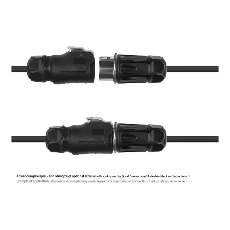GoodConnections Industrial Connector S1 - Power 3-Pin Plug M20 IP65/66