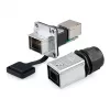 GoodConnections Industrial Connector S6 - Nieobsadzona wtyczka, wycięcie RJ45, metal, Good Connections®