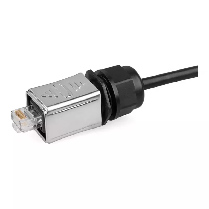 GoodConnections Industrial Connector S6 - Nieobsadzona wtyczka, wycięcie RJ45, metal, Good Connections®