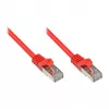 GoodConnections Alcasa Cat5e RJ-45 Patch Cable, 0.15m, Red, Gold-Plated Connectors