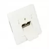 GoodConnections Gniazdo ścienne sieciowe Cat.6A, 2xRJ45, ekranowane, podtynkowe, kompatybilne z programami przełączników, pionowe wprowadzenie kabla, perłowa biel RAL1013 (GC-N0021)