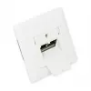 GoodConnections Gniazdo sieciowe Cat. 6, 2xRJ45, ekranowane, podtynkowe, kompatybilne z designem, pionowe wprowadzenie kabla, biel sygnałowa (RAL 9003), GC-N0024