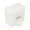GoodConnections Gniazdo sieciowe Cat.6, 2xRJ45, ekranowane, montaż natynkowy, perłowa biel RAL1013, GC-N0027