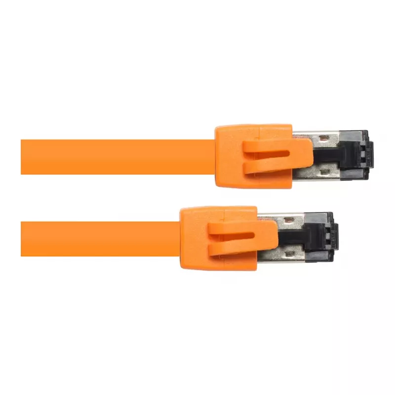 GoodConnections RNS® Cat.8.1 S/FTP Patch Cable, PiMF, LSZH, 2000MHz, 40Gbit/s, Orange, 0.5m