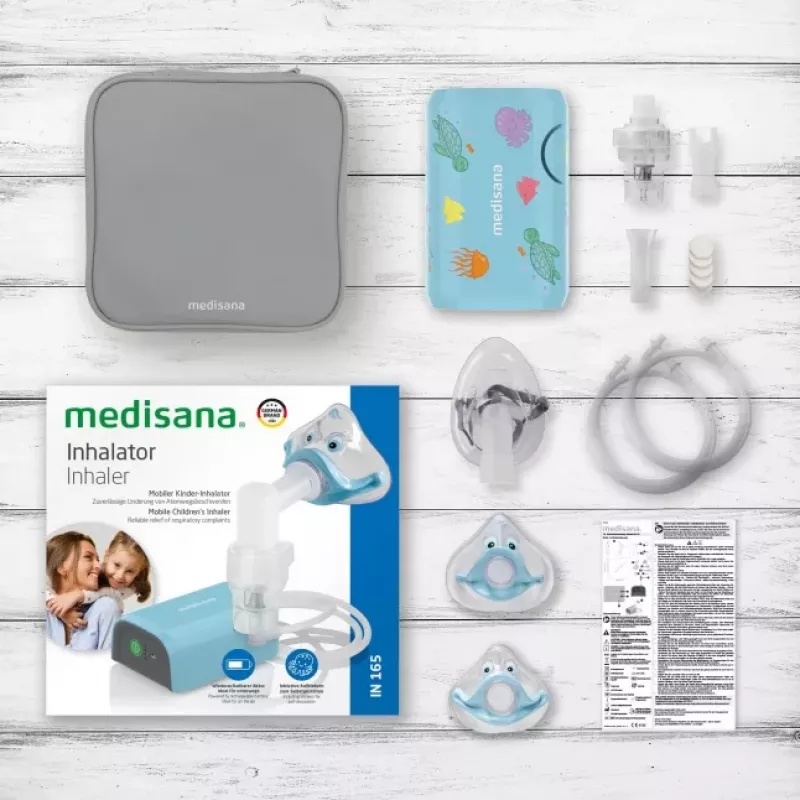 MEDISANA Inhalator IN 165 Compressor Nebulizer Biały/Niebieski