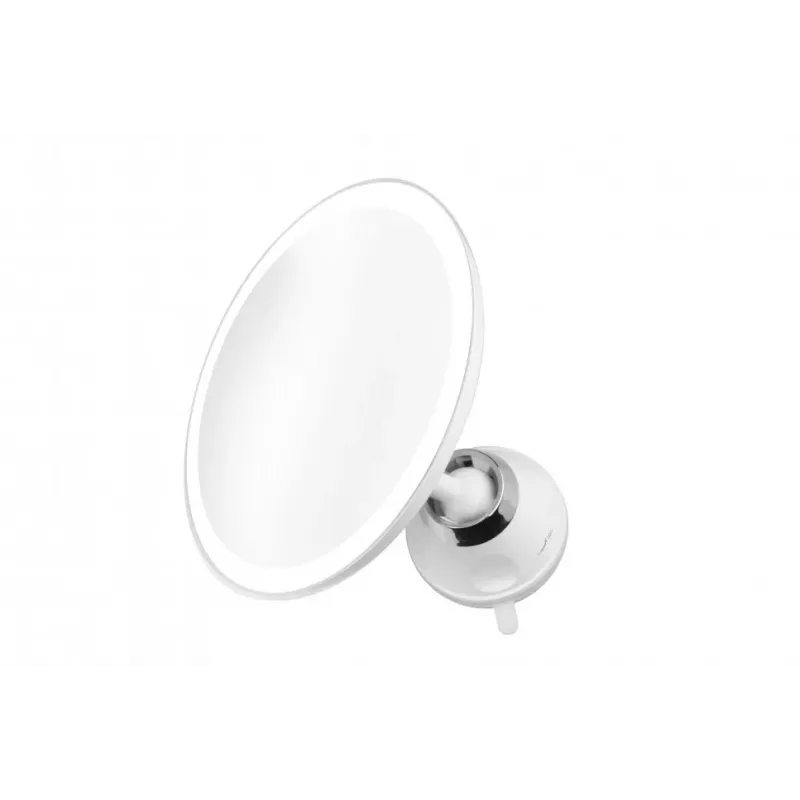 Medisana CM 850 LED Lustro Kosmetyczne z 5-krotnym Powiększeniem, LED Światło Dzienne, Czujnik Dotykowy, Obrót 360°, Srebrny
