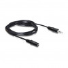 DELOCK Przedłużacz audio 3.5mm Jack Męski-Żeński 3m Czarny