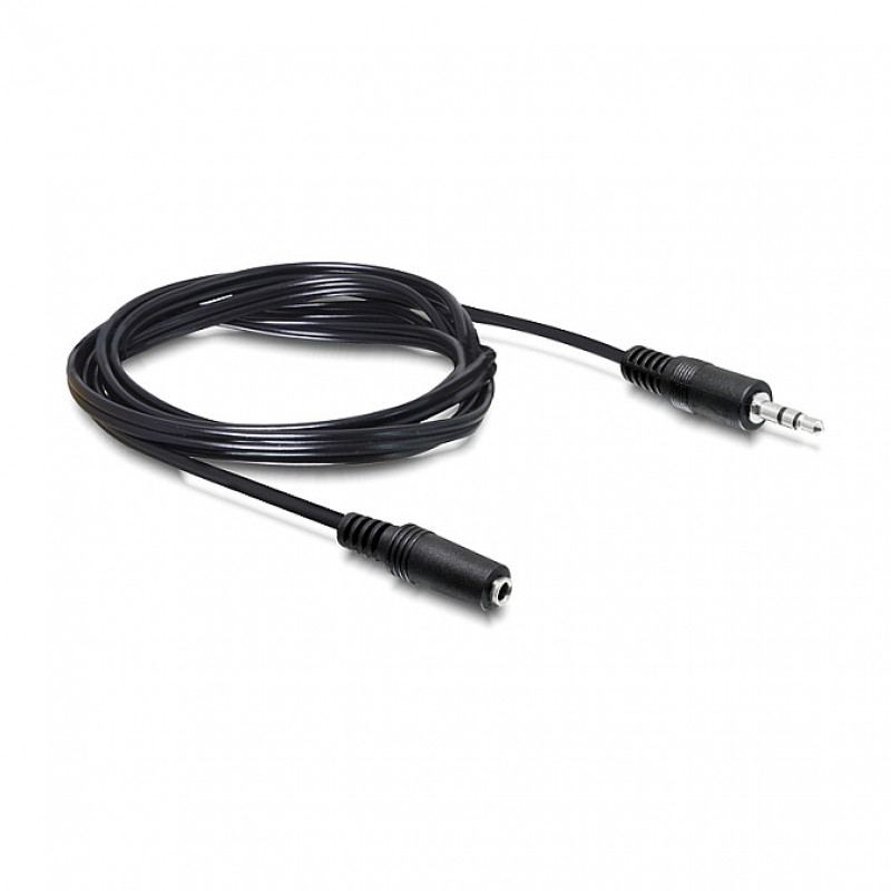 DELOCK Przedłużacz audio 3.5mm Jack Męski-Żeński 3m Czarny