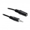 DELOCK Przedłużacz audio 3.5mm Jack Męski-Żeński 3m Czarny
