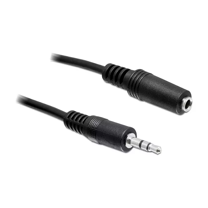 DELOCK Przedłużacz audio 3.5mm Jack Męski-Żeński 3m Czarny